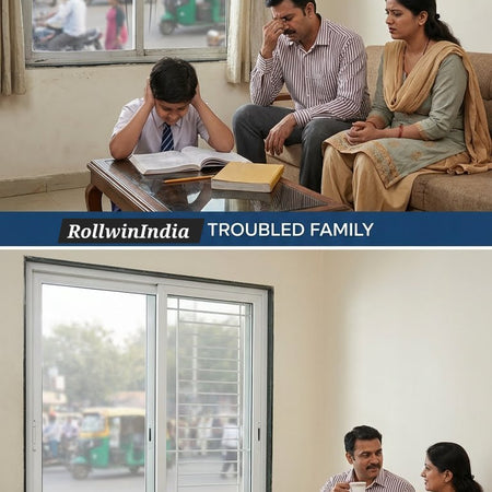 Before After RollwinIndia Doors Windows Installation Difference 